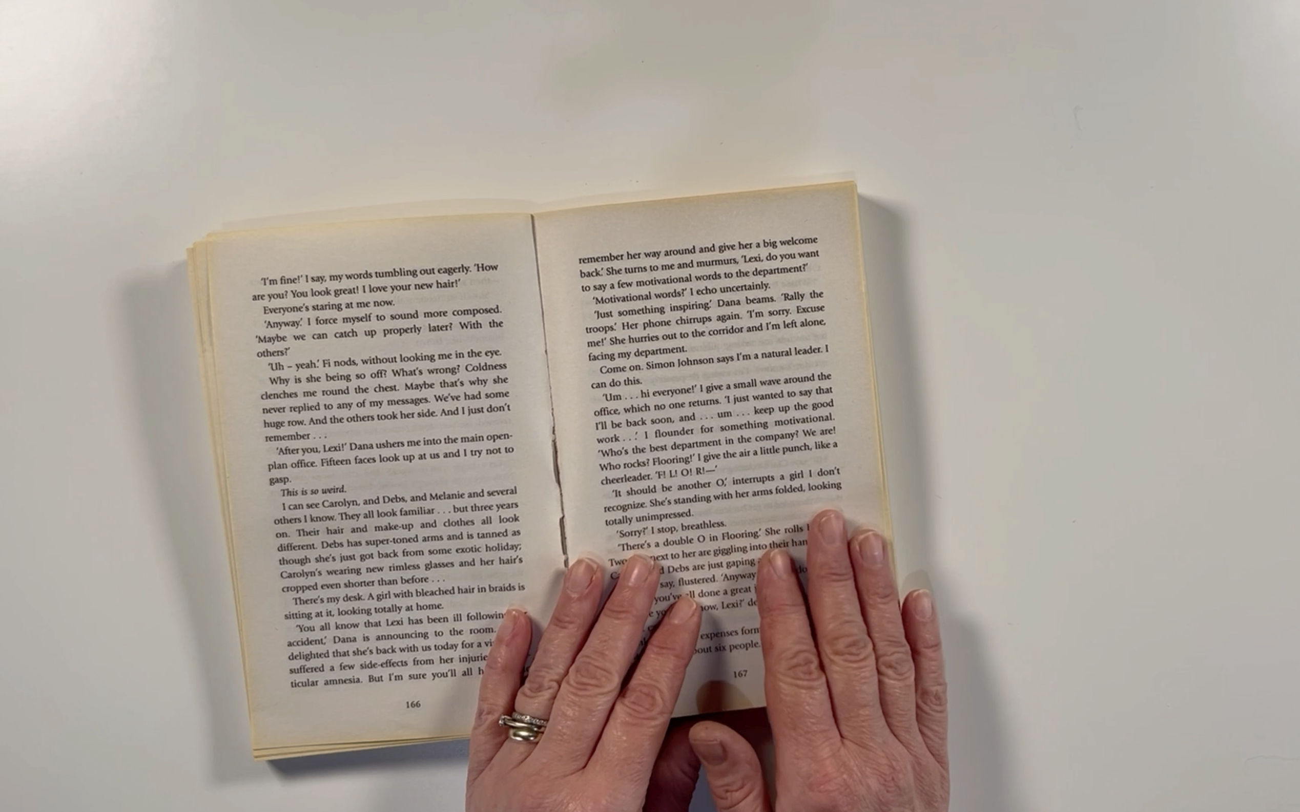 An old book that is open ready for me to rip out the pages