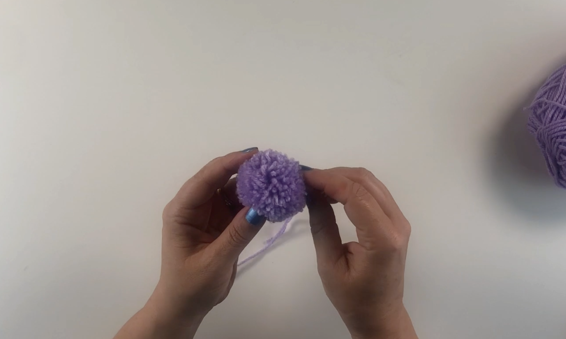 The completed pompom.